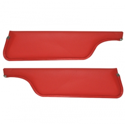 1971-73 Padded Sun Visors Coupe, 2+2 Red